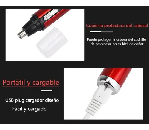 B Recortador Eléctrico Y Recargable De Vello De Nariz Y Z