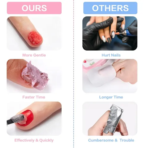 Removedor De Esmalte De Uñas De Gel, Paquete De 10