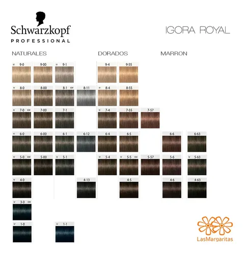 Tintura Coloración Schwarzkopf Professional Reds Igora Royal tono 6-1 para cabello