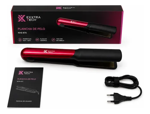 Planchita De Pelo Alisado Profesional Nsh-870 Cerámico