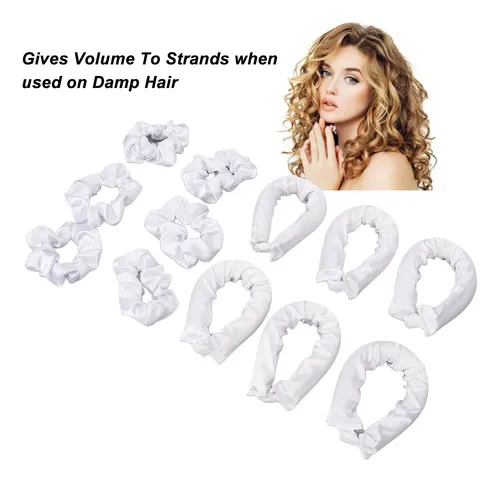 Rulos De Cabello Sin Calor, Cojín De Satén, Rollers Satin