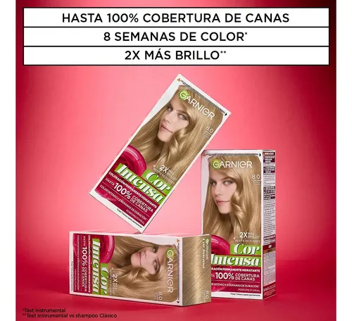 Kit Tintura Permanente Cor Intensa Tono 8.0 Garnier
