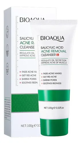 Bioaqua Crema Limpiador Acido Salicilico Antiacne Hidratante Todo Tipo De Piel