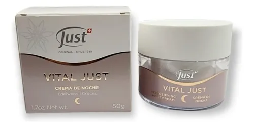 Crema Noche Reduce Arrugas Firmeza Y Elasticidad 50gr- Just® Tipo de piel Normal