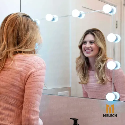 Kit 10 Luces Led Para Espejo Hollywood Maquillaje Makeup