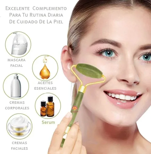 Roller De Jade Doble Masage Anti Age Facial Y Corporal Relax