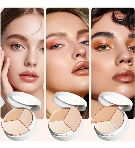 Corrector Tricolor Coloday 6.5g Para Contorno E Iluminación