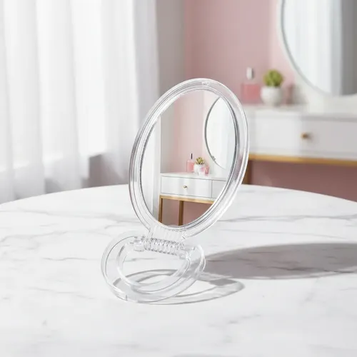 Espejo De Cartera Plegable Doble Faz Con Aumento Acrílico