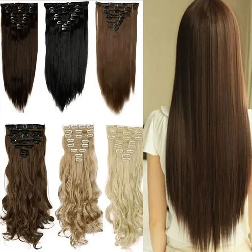 20pcs La Extensión Del Pelo Clips Broche Apretones Peluca