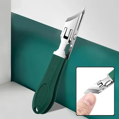 Cortaúñas Profesional Tipo Alicate Para Manicura Y Pedicura Verde Oscuro