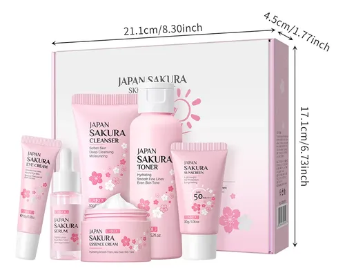Set De Cuidado Facial Sakura 6 Piezas