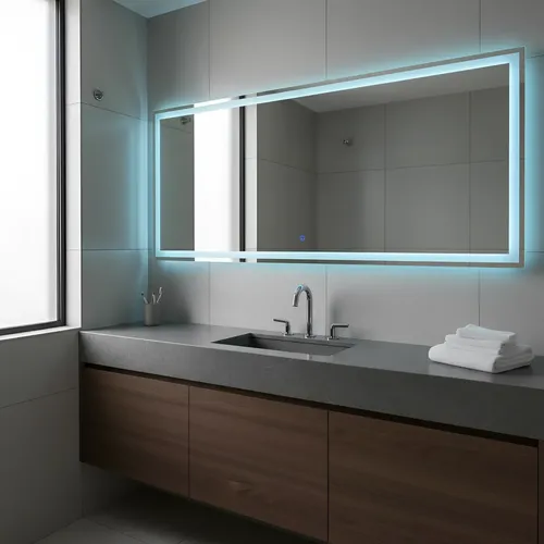 Espejo Touch Led 90×50 Esmerilado Frio O Calido