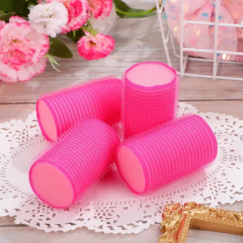 8 Piezas Rulos De Espuma Para Rizar Cabello Con Adhesivo
