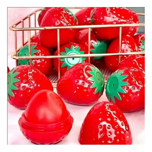 Pack X 5 Bálsamo Frutilla Labios Reparación Protección Color