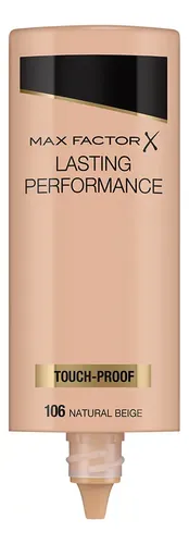 Base de maquillaje líquida Max Factor Facefinity Lasting Performance Natural Beige 106