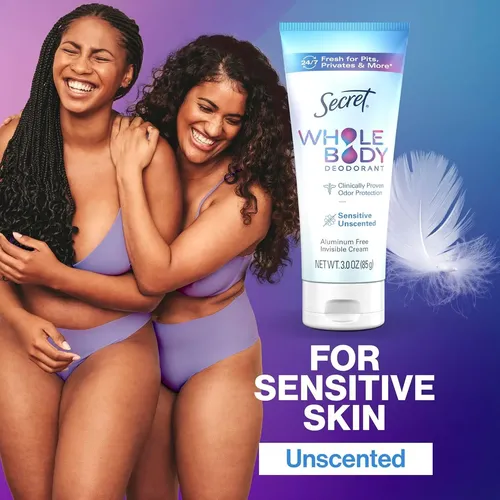 Desodorante Crema Para Todo El Cuerpo Secret Mujer Sin