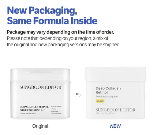 Sungboon Editor Tonico Deep Collagen Retinol Boosting Pads