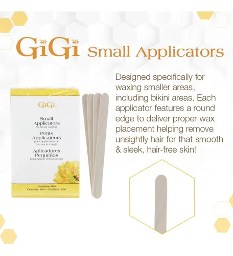 Palitos Aplicadores De Cera Gigi Pequeños De Madera Para Ros