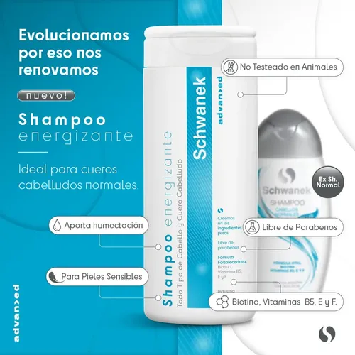 Kit X2 Schwanek Rutina Hidratación Mujer Shampoo Baño Crema