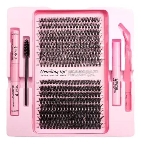 Kit Extensiones De Pestañas Individuales Con Pinza