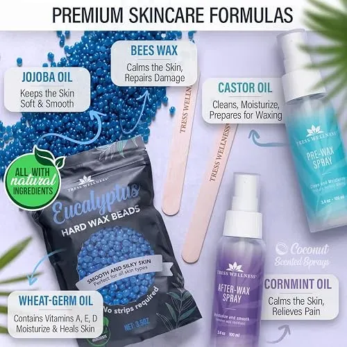 Tress Wellness Perlas De Cera Para Depilar Kit Completo