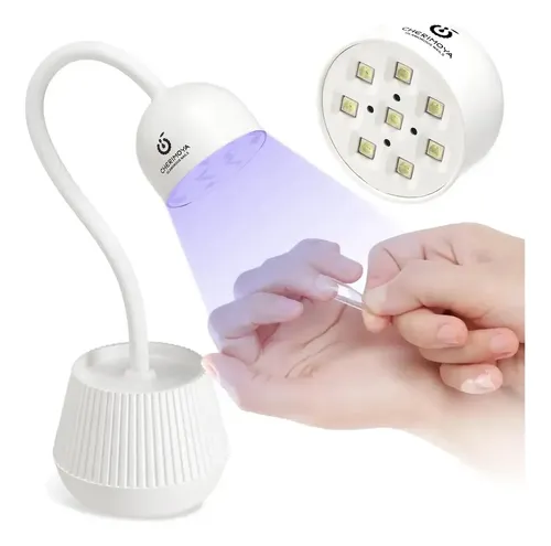 Lámpara Inalámbrica UV LED 18W Cherimoya Flor Blanco Manicura Profesional