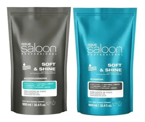 Kit Issue Profesional Shampoo Y Enjuague  Soft & Shine Secos