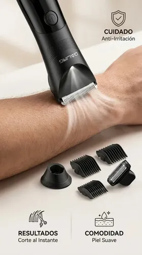 Corta Pelo Corporal Hombre Afeitadora Inalambrica Recargable