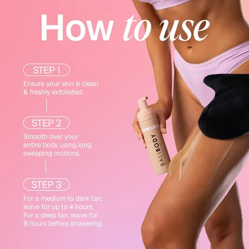 Mousse Autobronceadora Bali Body Dark, 200 Ml, Fórmula Vegan
