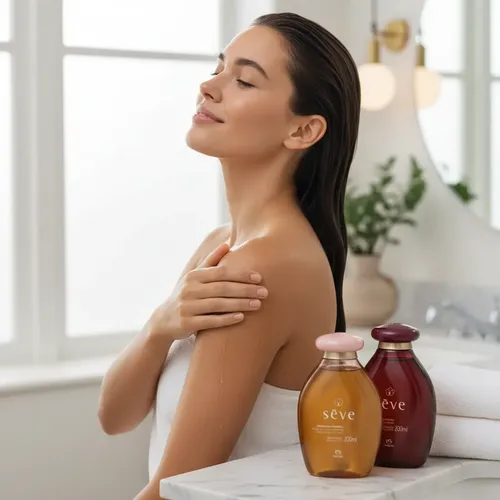 Kit Natura Seve Aceites Corporales: Rosas Ciruela Cereza