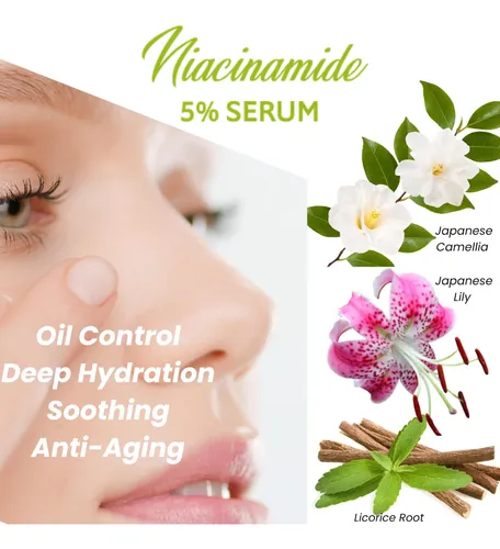 Sérum De Niacinamida Nature Of Beauty, 5%, 1 Onza, Para Cuid Grasa Día/noche