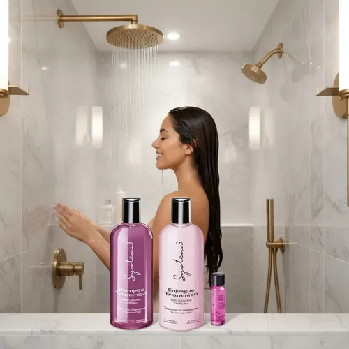 Combo Triamínico System 3 Shampoo Acondic 375gr Ampolla