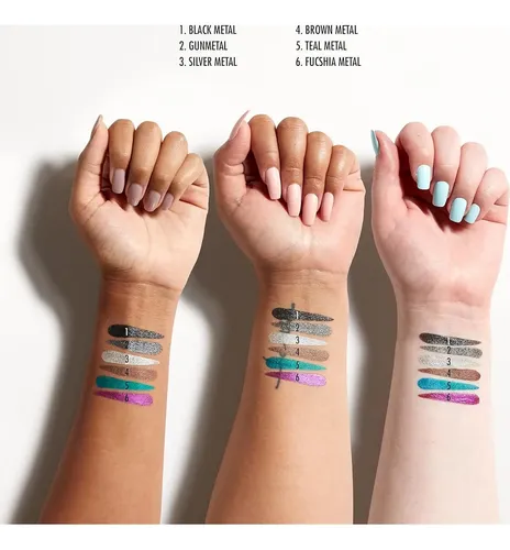 Delineador Metálico Líquido Nyx Epic Wear Teal 3.4ml