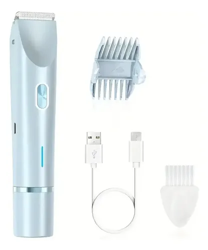 Rasuradora Eléctrica Recargable Para Vello Corporal Azul