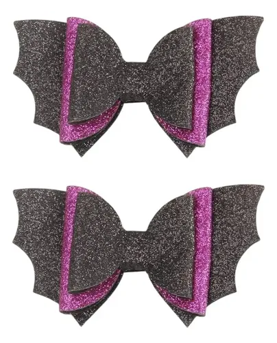 Hebillas Moños Halloween Broche De Pelo X2