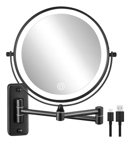 Espejo De Maquillaje Recargable Decluttr Con Aumento 10x De