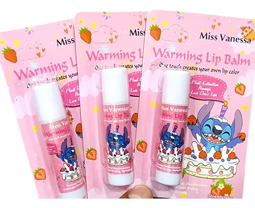 Balsamo Frutilla Labial Hidratante Pack X3