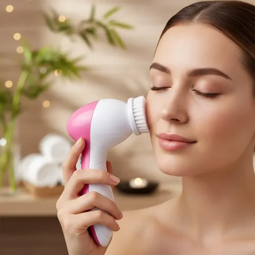 Cepillo Limpiador Facial Masajeador Exfoliante 5 En 1
