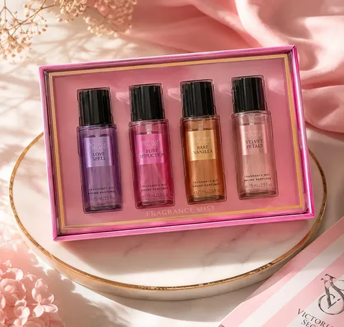 Set Original Victoria’s Secret X 4 Body Splash Mujer Mini
