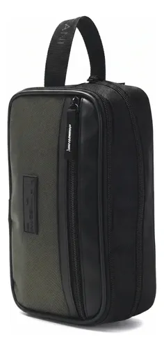 Neceser Tascani Viaje Organizador Cabina Portacosméticos Valija Baño Bolso Maquillaje Color Verde Poliester