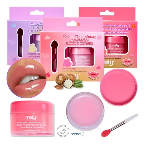 Mascarilla Nocturna P/ Hidratacion Labios Mely Con Aplicador