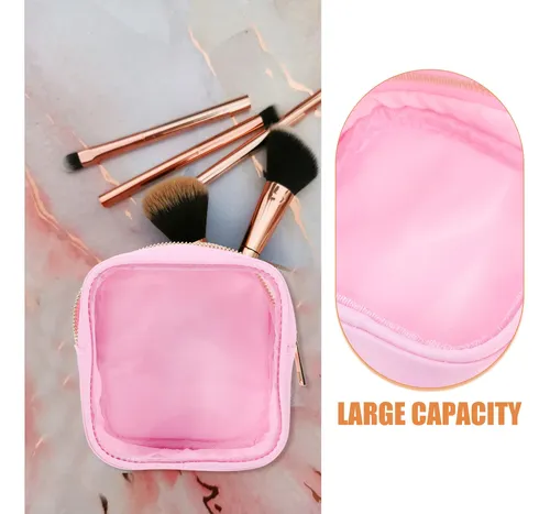 Bolsa De Maquillaje De Viaje Con Cremallera, Bolsa Para Cosm