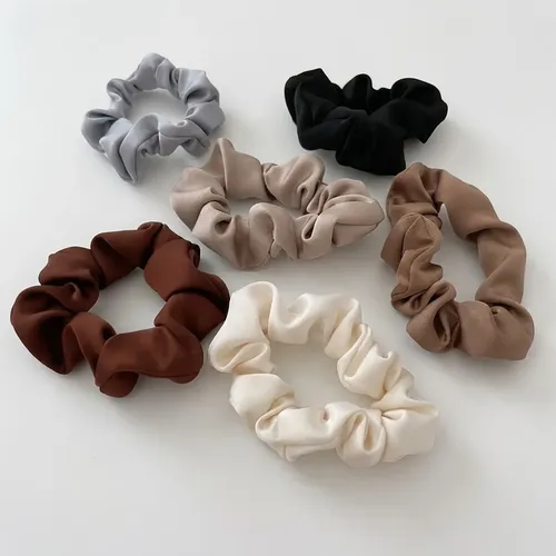 Cintas Elásticas Para El Cabello Para Mujer, 6 Cm, Juego De  6 Color Set Rayas