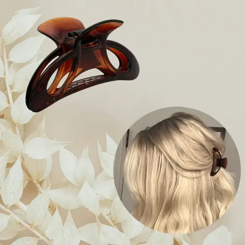 Broche Pelo Frances Ganchos Carey Clip Carey Mediano