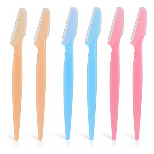Kit De 6 Maquinillas De Afeitar Para Cejas Y Rostro, Cuchill