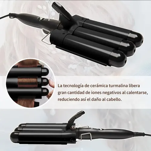 Tenaza Rizadora Cabello Para Ondas Temperatura Ajustablefhjf