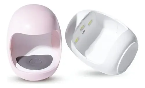Mini Cabina Uñas Dedos Uv Led 6w Esculpidas Gelificadas Semi Color Rosa