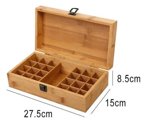 Caja De Almacenamiento De 25 Rejillas Para Aceites H
