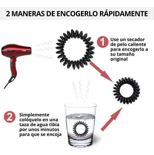 18 Elásticos Para Cabello En Espiral Accesorios Mujer
