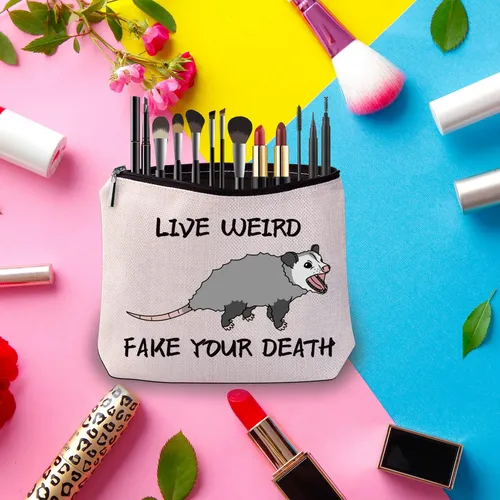 Bolsa De Maquillaje Pwhaoo Funny Possum Live Weird Fake Your